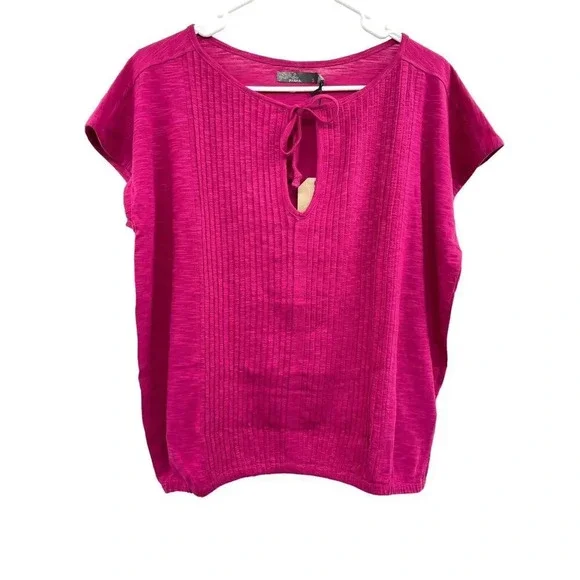 Prana Ocupas Popover Shirt Size Small Orchid Bloom Pink Top New - Picture 4 of 9